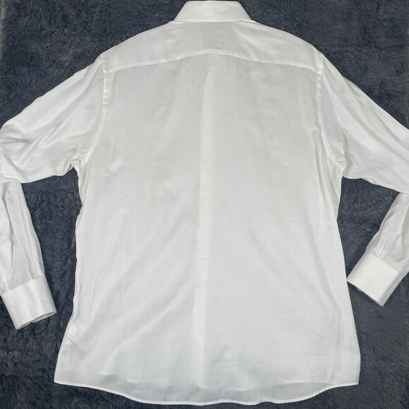 Brooks Brothers Thomas Mason Button Down Shirt Men's 36/16H Regent Fit White - Picture 6 of 7